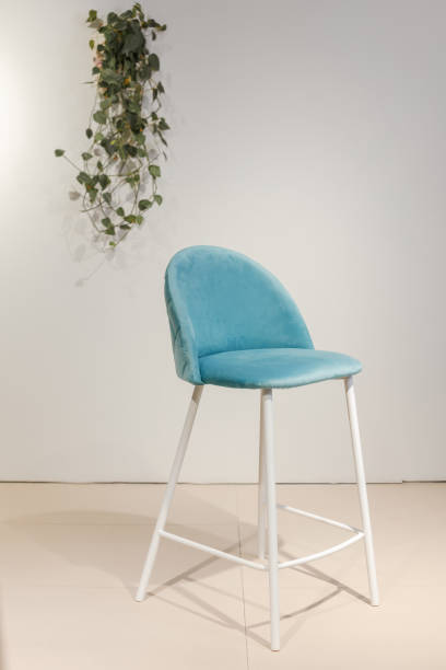 istock Modern velours armchair in a room 1322679929
