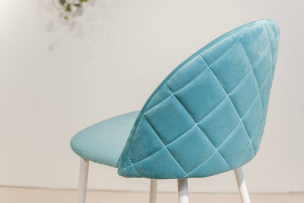 istock Modern velours armchair in a room 1322679945