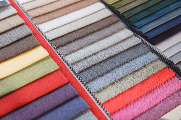 istock Colorful upholstery samples in the shop 1322679982