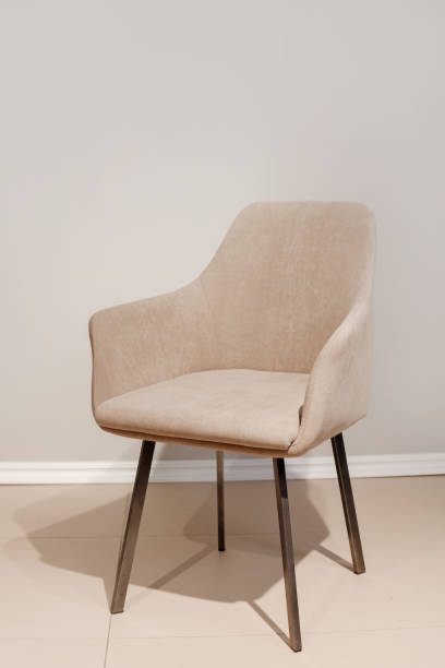 istock Modern velours armchair in a room 1322680047
