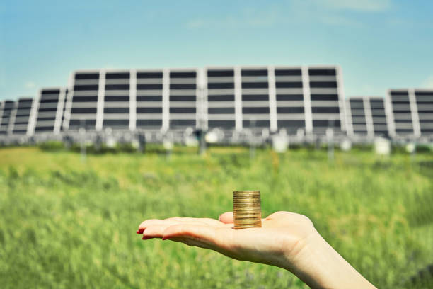 istock array of polycrystalline silicon solar cells in solar power plant turn up 1322682976