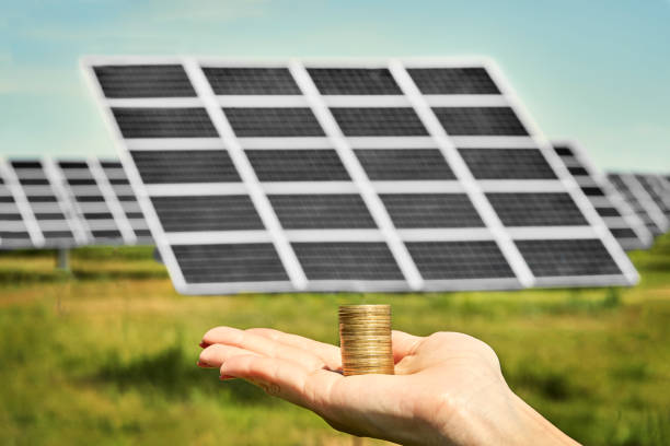 istock array of polycrystalline silicon solar cells in solar power plant turn up 1322682990