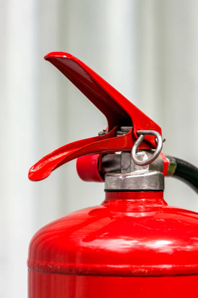 istock Close up of fire extinguisher 1322684198