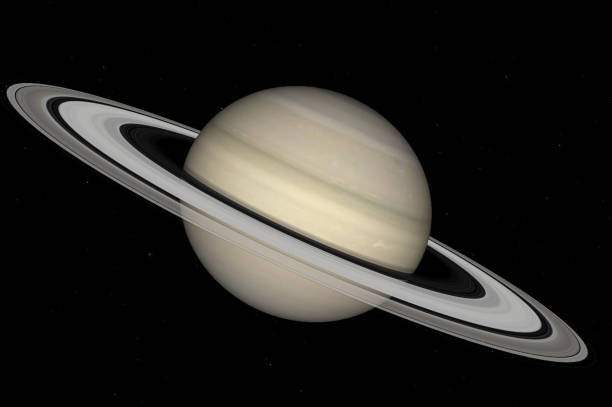 istock Saturn on a background of stars 