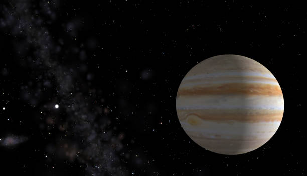 istock Jupiter on a background of stars 