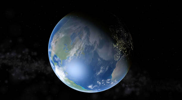 istock Earth on a background of stars 