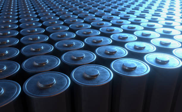 Renewable Energy Battery Recycling 3D illustration, concept image of battery recycling, renewable energy. lithium ion battery stock pictures, royalty-free photos & images