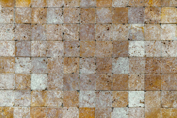 istock Texture of limestone (coquina, shell stone, shell rock) tiles, background. 1322714690
