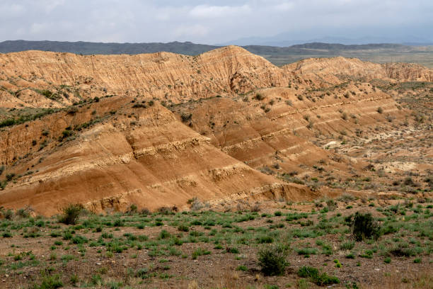 istock Clay hills of Kazakhstan. 1322720377