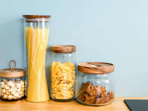 istock noodle, cookie, pasta are keeping in the jar 1322722819