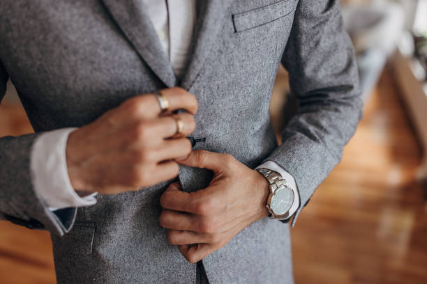 istock Elegant gentleman in suit 1322725117