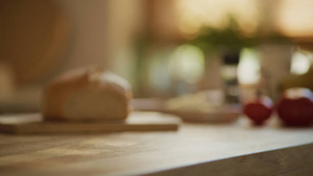 istock Home made bread. Close up of kitchen counter 1322729008