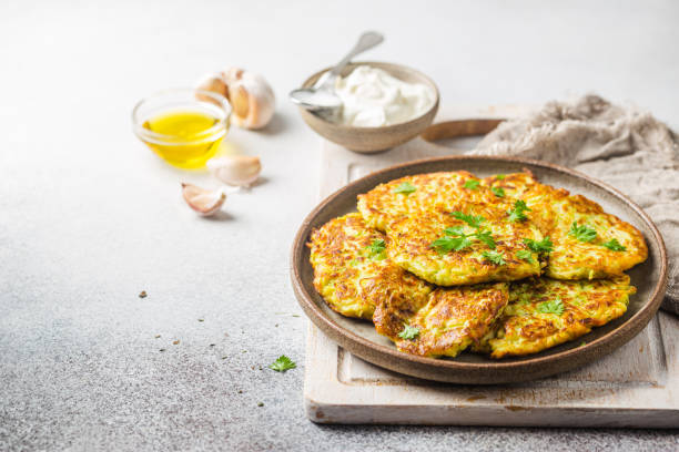 istock Green zucchini pancakes 1322731506