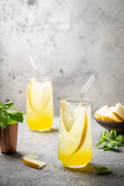 istock Melon juice, lemonade in glasses 1322731513