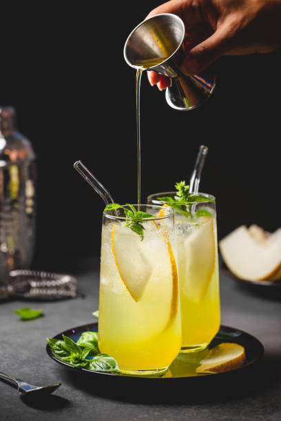 istock Melon juice, lemonade in glasses 1322731520