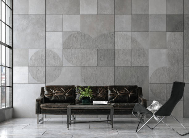 istock Living room loft in industrial style 1322738944