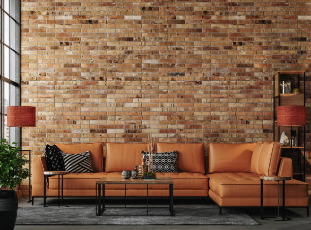 istock Living room loft in industrial style 1322738953