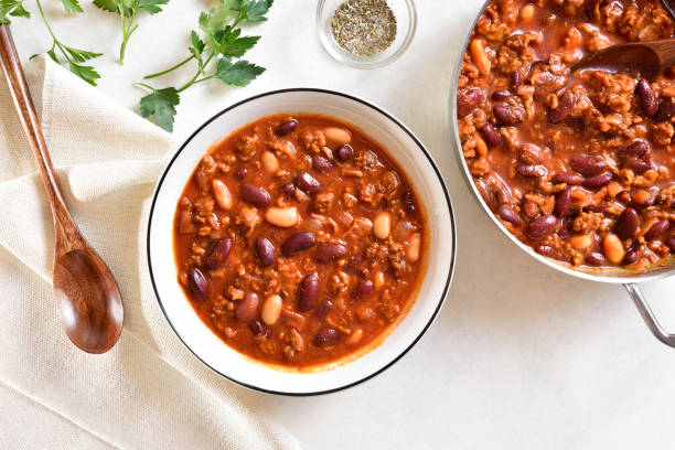 istock Cowboy beans with ground beef 1322743887