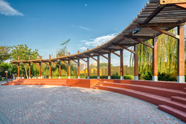 istock Small tribune in a park in Guayaquil 1322747751