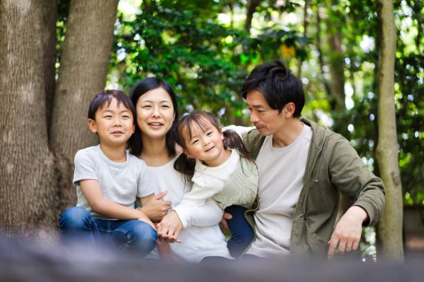 istock A close family observing nature 1322752408