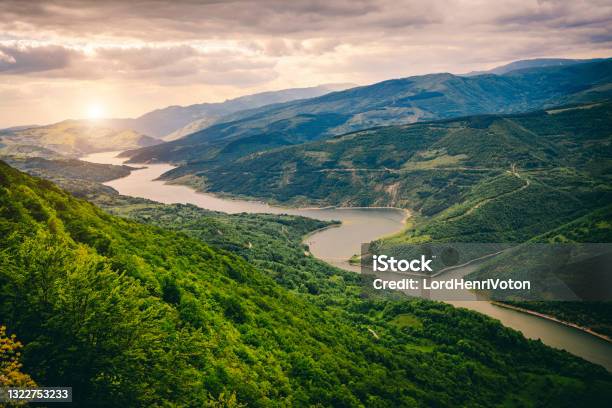 Beautiful View Of The Meandering River Stock Photo - Download Image Now - River, Valley, Landscape - Scenery