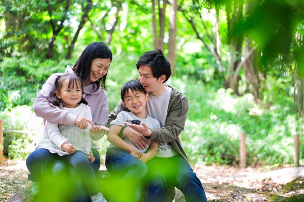 istock A happy family observing insects 1322756884