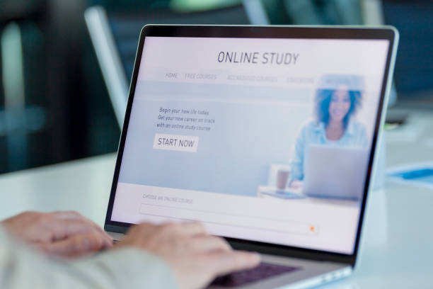 istock Mature Businessman working on an online study website. 1322758612