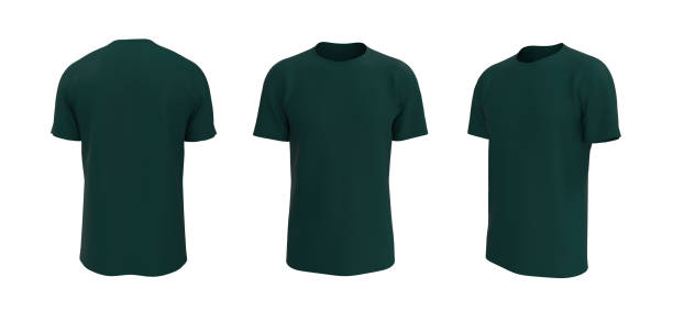 istock men's short-sleeve t-shirt mockup in front, side and back views 1322760156
