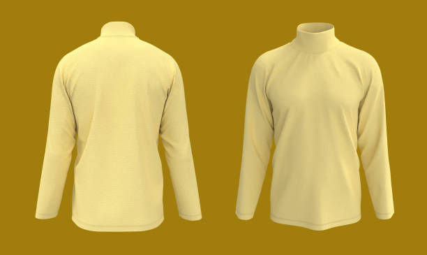 istock Long-sleeve turtleneck shirt mockup 1322763041