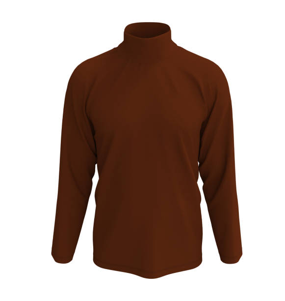 istock Long-sleeve turtleneck shirt mockup 1322763105