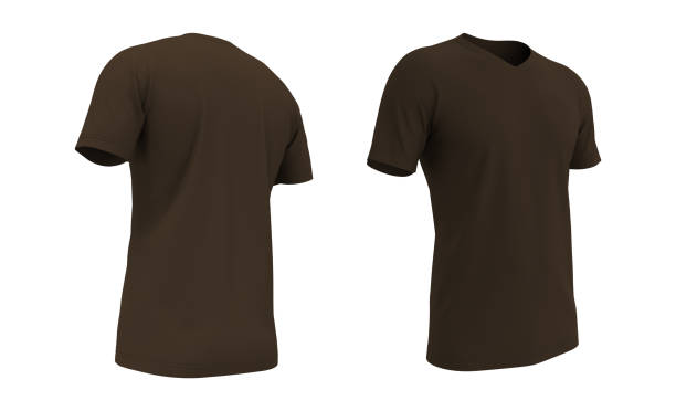 istock men's short-sleeve t-shirt mockup in front, and back views 1322763967