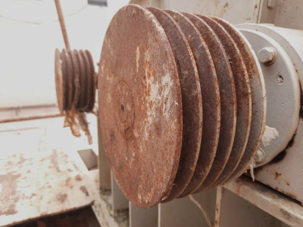pulley to drive the gearbox using an electric motor and connected using a vbelt