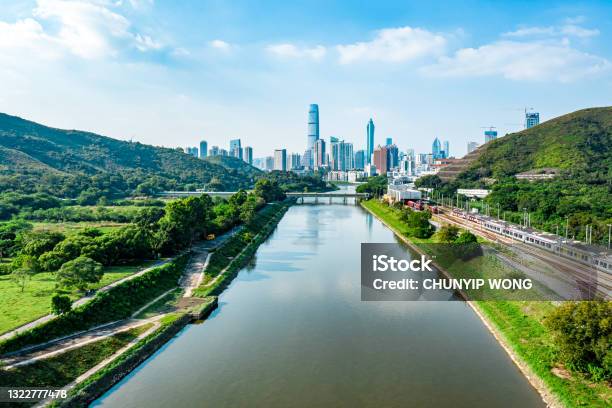 View Of Skylines In Lo Wu Shenzhen Hong Kong China Stock Photo - Download Image Now