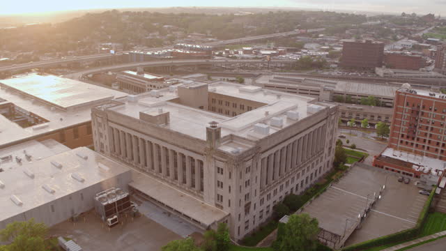 Aerial view of IRS building in Kansas city