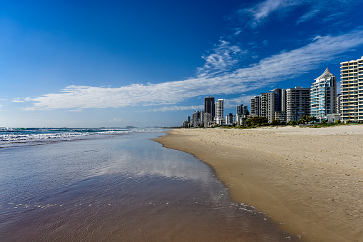 Main Beach Surfers Paradise on the Gold Coast in Queensland