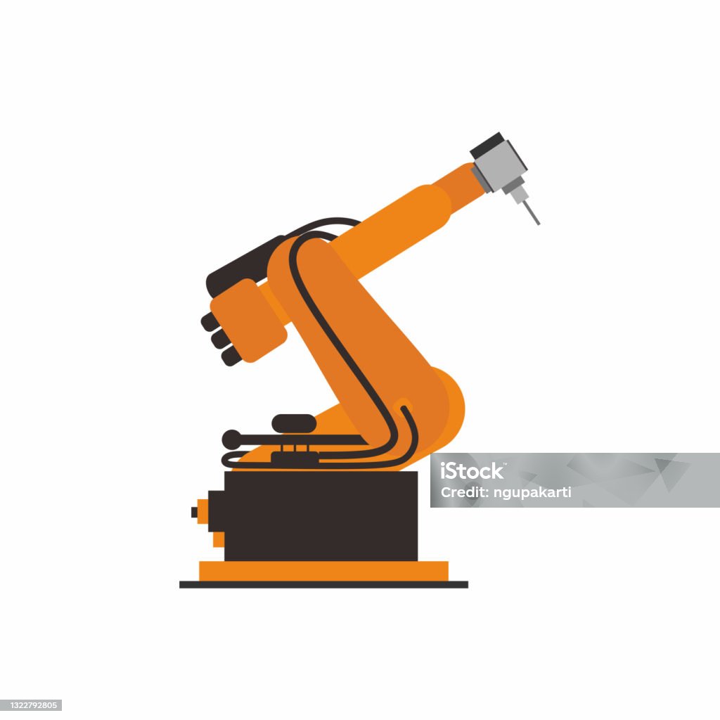Universal Arm 3d Printer Device In Cartoon Flat Style Manufacturing  Printing Machine And Technology Concept Isolated On White Background Vector  Design Elements For Mobile And Web Applications Stock Illustration -  Download Image