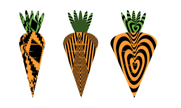 明るいオレンジニンジン健康野菜オペアートスタイルモダンフードアイコン - 5902点のイラスト素材／クリップアート素材／マンガ素材／アイコン素材