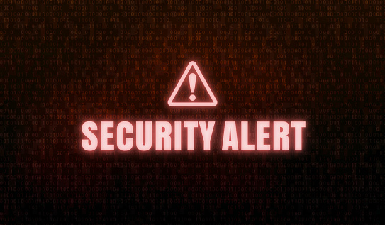 Computer Warning Sign Background Warning Sign On Pc Screen Stock Illustration - Download Image Now - iStock