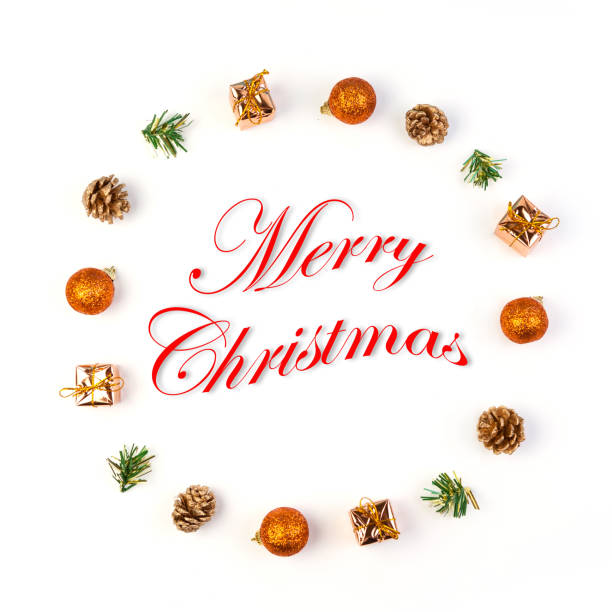 istock Christmas new year toy on white background 1322796994