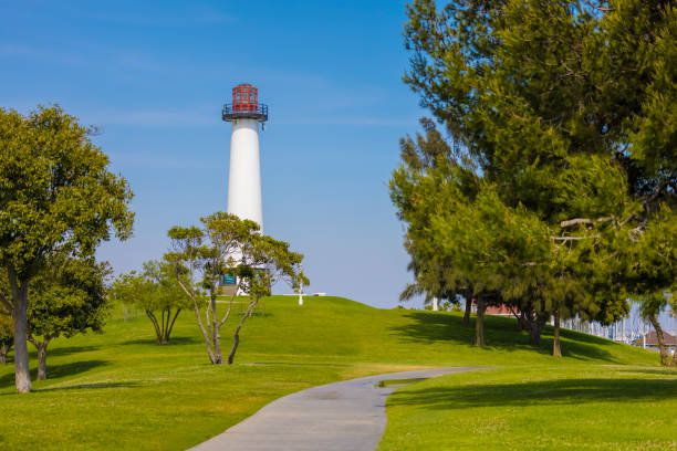 long beach - kalifornia - long beach california lighthouse los angeles county zdjęcia i obrazy z banku zdjęć