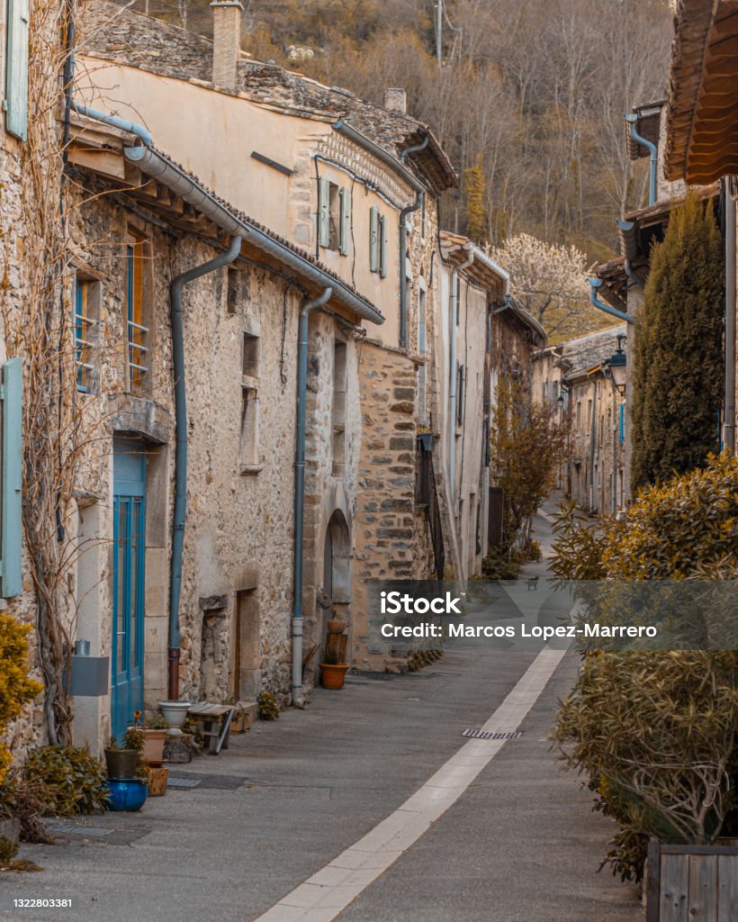 French Village Street Stock Photo - Download Image Now - Alley, Ancient