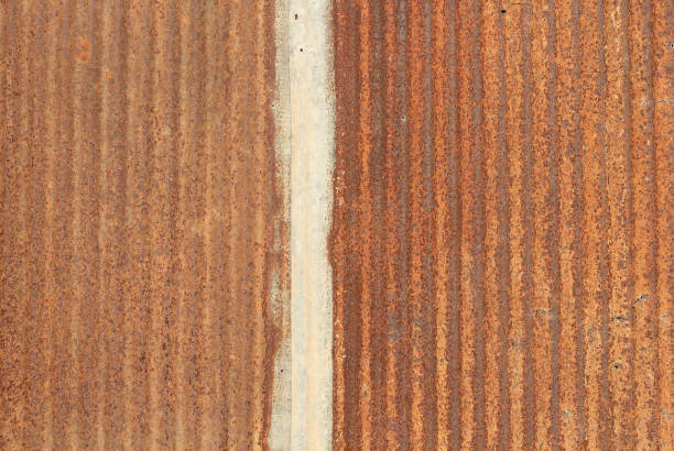 istock Old zinc vintage fence wall texture for background, pattern of rusty on metal panel. 1322808792