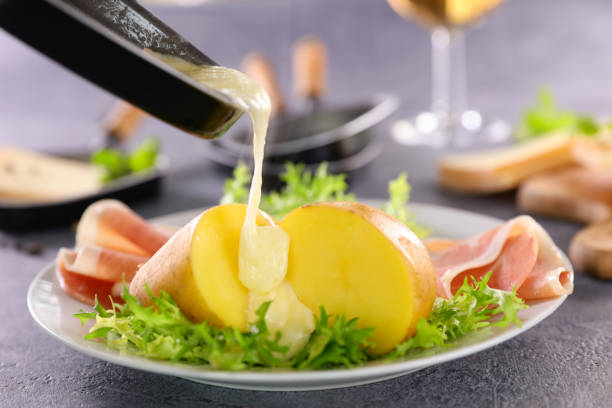istock melted cheese with potato, ham and lettuce 1322819407