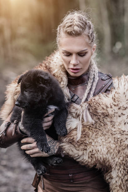istock An individual viking woman outdoors in sunlight 1322820277