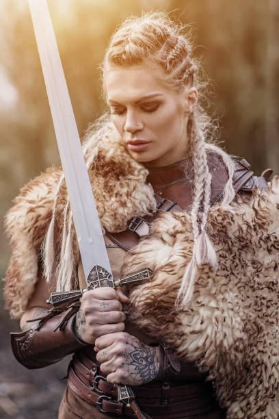 istock An individual viking woman outdoors in sunlight 1322820293