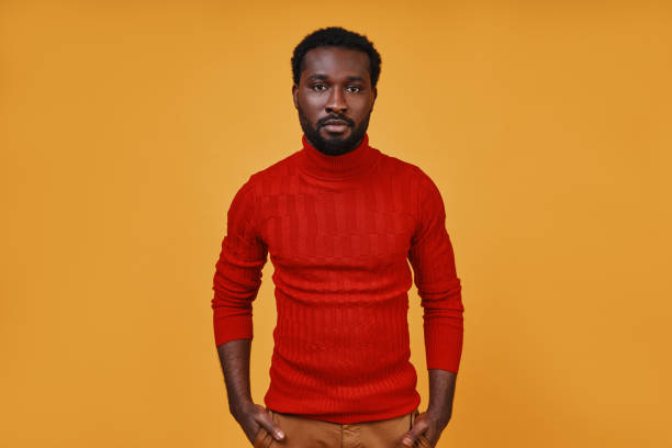 istock Handsome young African man in casual clothing looking at camera 1322820694