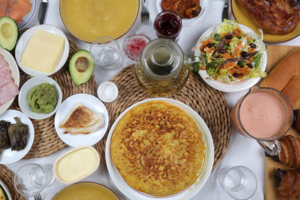 istock food variety table top view as sunday brunch 1322821582
