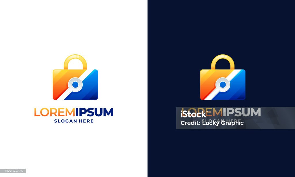 Lock Pattern Security Design Modern Lock Security Designs Concept Vector Stock Illustration ...