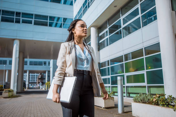 a black ethnicity female professional business woman - dutch ethnicity imagens e fotografias de stock