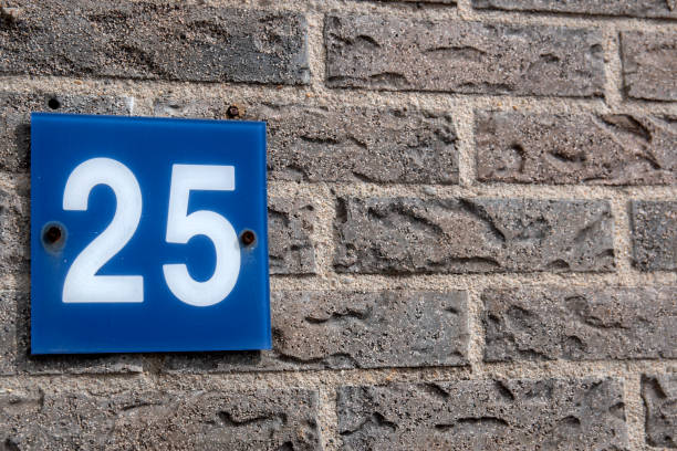 istock Close Up Of House Number 25 1322826071